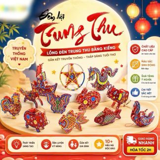 Đèn lồng giấy bóng kính mini