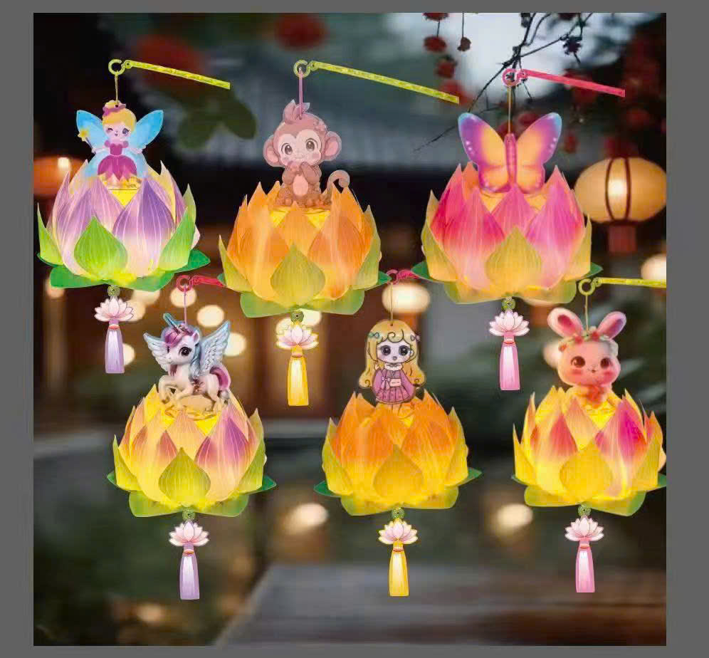 Đèn lồng hoa sen 3D